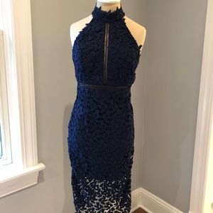 Navy Blue Cocktail Dress